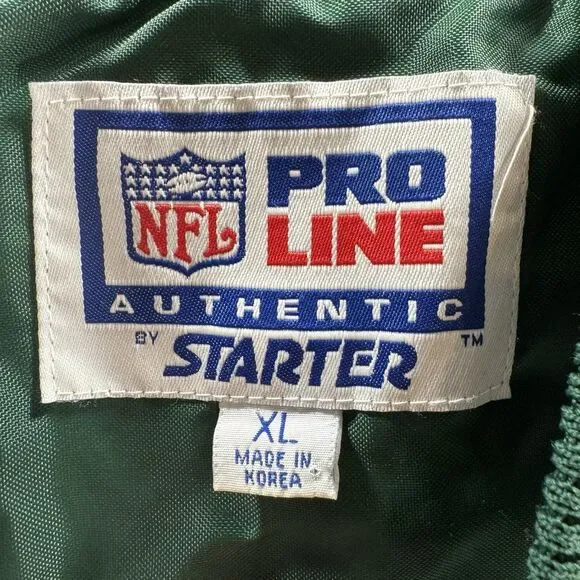 Vintage Green Bay Packers Starter Pro Line Pullover Lined Windbreaker Jacket XL